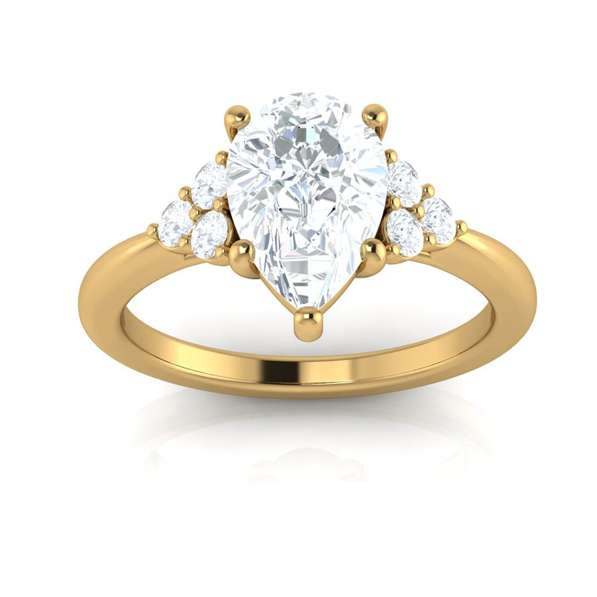 Bryan Tan Engagement Ring with 1.55 carat Lab-Grown center diamond